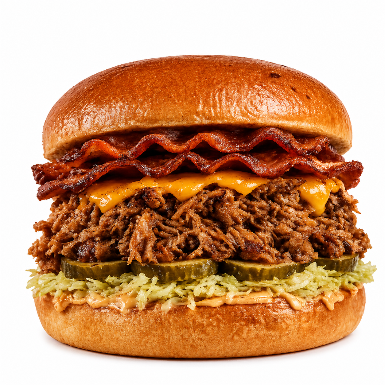 SuperBacon Sandwich con Papas Fritas